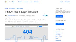 
                            5. Known Issue: Login Troubles | Flow Blog