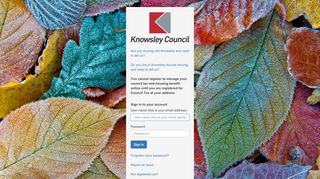 
                            4. Knowsley - KMBC - Sign in to your account