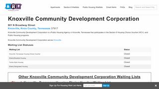 
                            4. Knoxville Community Development Corporation, TN | Section 8 and ...