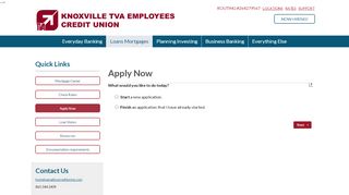 
                            9. Knoxville TVA Employees Credit Union - Apply Now