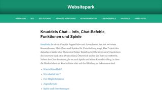 
                            4. Knuddels Chat – Info, Chat-Befehle, Funktionen und Spiele ...