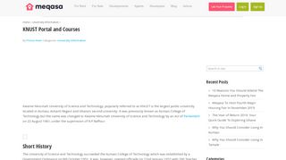 
                            10. KNUST Portal and Courses - meqasa blog