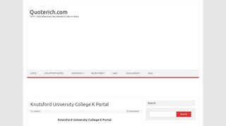 
                            7. Knutsford University College K Portal - Quoterich.com