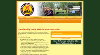 
                            5. KOA Owners Association - Membership