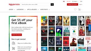 
                            4. Kobo has millions of eBooks. Sign up today and get a $5 acco ...