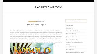 
                            8. Kobold Site Login – exceptlamp.com