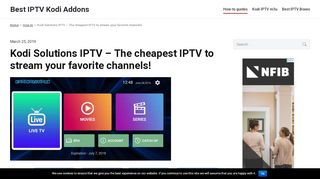 
                            9. Kodi Solutions IPTV - The cheapest IPTV to stream your ...