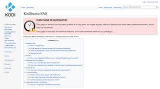 
                            4. Kodibuntu FAQ - Official Kodi Wiki