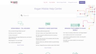 
                            6. Kogan Mobile Help Centre