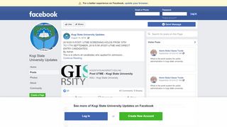 
                            7. Kogi State University Updates - Posts | Facebook