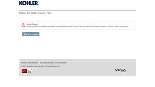 
                            1. Kohler Co. 401(k) Savings Plan - Account Login | Voya ...