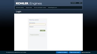 
                            6. Kohler Engines Parts - Login