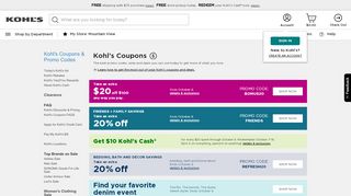 
                            2. Kohl's Coupons: Promo Codes & Coupon Codes | Kohl's