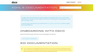 
                            8. Kohl's Documentation – Dsco Support