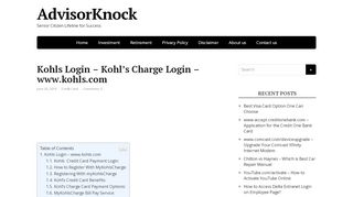 
                            4. Kohls Login - Kohl’s Charge Credit Card Login - www.kohls.com