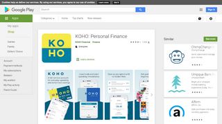 
                            9. KOHO: Personal Finance - Apps on Google Play