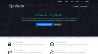 
                            9. Koineks - Bitcoin ve Altcoin alış satış borsası.