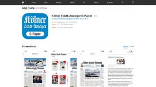 
                            9. ‎Kölner Stadt-Anzeiger E-Paper im App Store