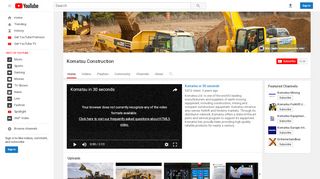 
                            9. Komatsu Construction - YouTube