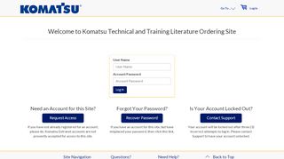 
                            5. Komatsu - Log In