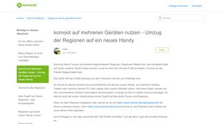 
                            5. komoot auf mehreren Geräten nutzen - Umzug der …