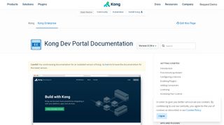 
                            4. Kong Dev Portal Documentation - v0.34-x | Kong - Open-Source API ...