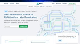 
                            2. Kong: Next-Generation API platform for Microservices