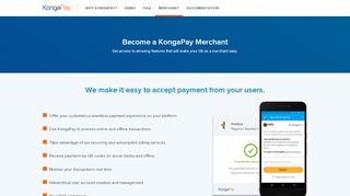 
                            6. KongaPay - Merchants