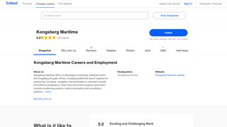 
                            5. Kongsberg Maritime Careers and Employment | Indeed.com