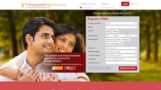 
                            3. Kongu Vellalar Matrimony - The No. 1 Matrimony Site for ...