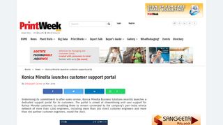 
                            9. Konica Minolta launches customer support portal - PrintWeek India