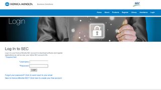 
                            9. KONICA MINOLTA | Solutions Engineering Center | Login