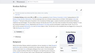 
                            5. Konkan Railway - Wikipedia