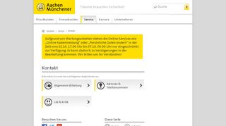 
                            1. Kontakt: der Service der AachenMünchener. - amv.de