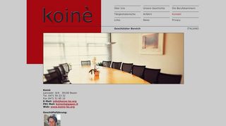 
                            1. Kontakt / Koinè - koine-bz.net