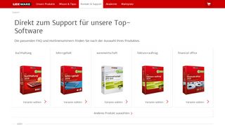 
                            6. Kontakt & Support - lexware.de