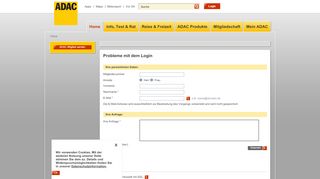 
                            2. Kontakt zu Ihrem Club: Probleme mit dem Login - ADAC