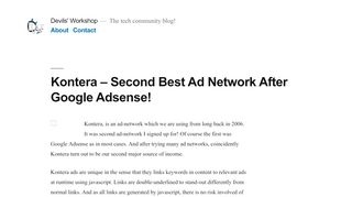 
                            9. Kontera - Second Best Ad Network After Google Adsense!