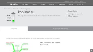 
                            3. koolinar.ru - Domain - McAfee Labs Threat Center