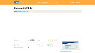 
                            3. Kooperation24.de: LOGIN - Easy Counter