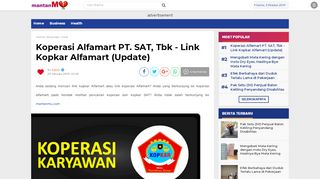 
                            1. Koperasi Alfamart PT. SAT, Tbk - Link Kopkar Alfamart (Update)