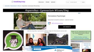 
                            8. Kopernikus-Gymnasium Wissen/Sieg, Pirzenthaler …