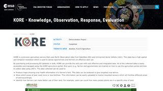 
                            9. KORE - Knowledge, Observation, Response, Evaluation | ESA ...