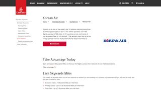 
                            4. Korean Air | Our Partners | Emirates Skywards | Emirates