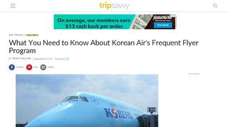 
                            6. Korean Air's Frequent Flyer Program - TripSavvy