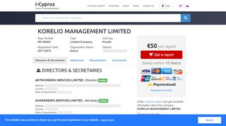 
                            3. KORELIO MANAGEMENT LIMITED - i-Cyprus