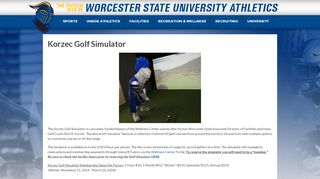 
                            5. Korzec Golf Simulator - Worcester State