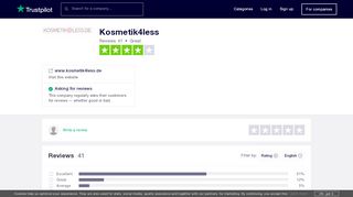 
                            9. Kosmetik4less Reviews - Trustpilot