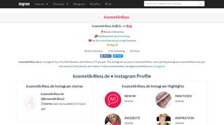 
                            3. kosmetik4less.de (@kosmetik4less) • Instagram account