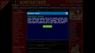 
                            2. Kostenlose Kontaktanzeigen - Nur für Mitglieder der Kontaktbox.